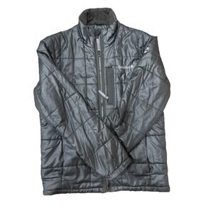 TIMBERLAND Black Puffer Jacket Coat Men Small Quilted Lightweight